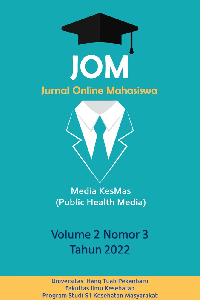 					View Vol. 2 No. 3 (2022): Jurnal Media Kesmas (Public Health Media)
				