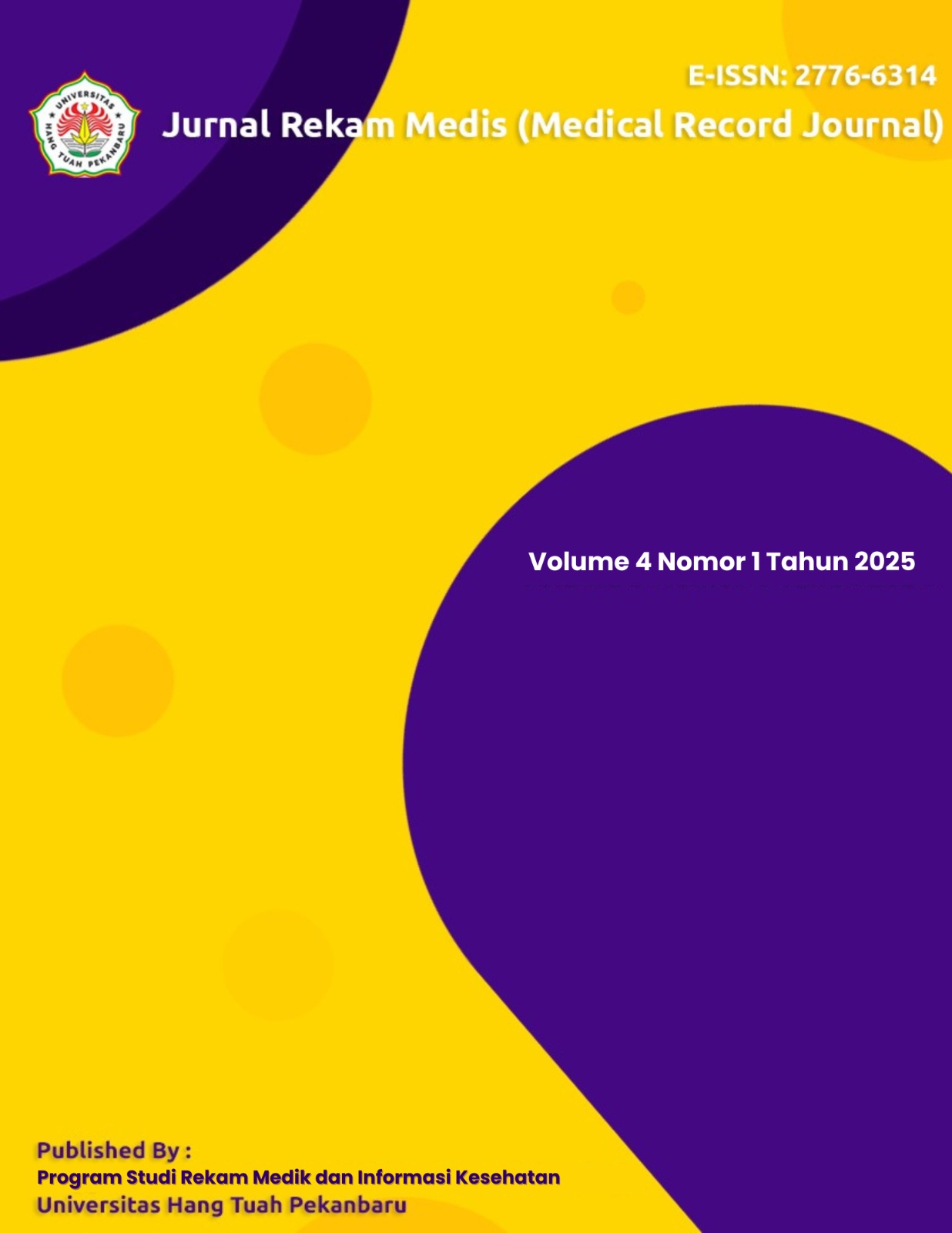 					View Vol. 4 No. 1 (2025): Jurnal Rekam Medis (Medical Record Journal)
				